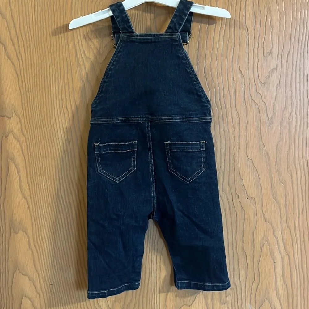 Hanna‎ Andersson Infant Denim Overalls 3-6M